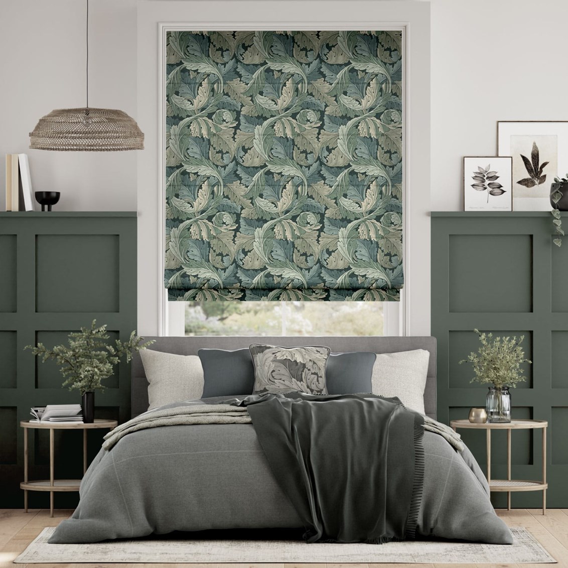 Hissgardin William Morris Acanthus Velvet Forest