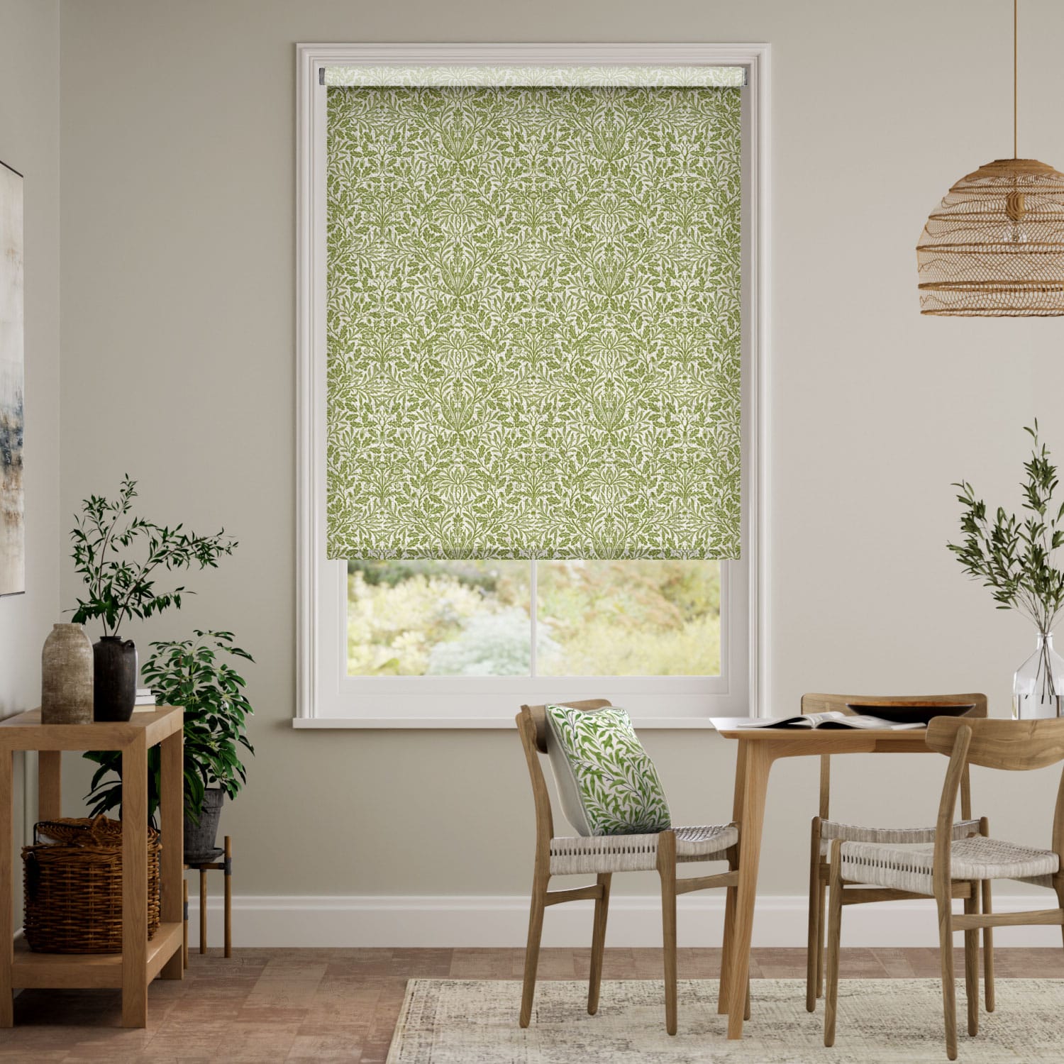 Rullgardin William Morris Acorn Leaf