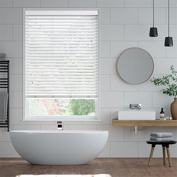 Träpersienn Arctic Gloss - 50mm Slat