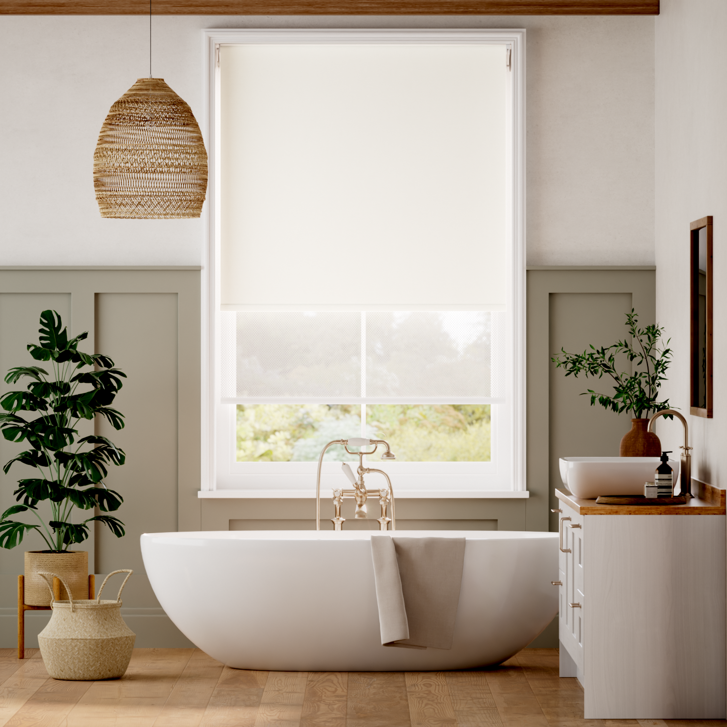 Double-rullgardin Elektrisk Atom Eggshell