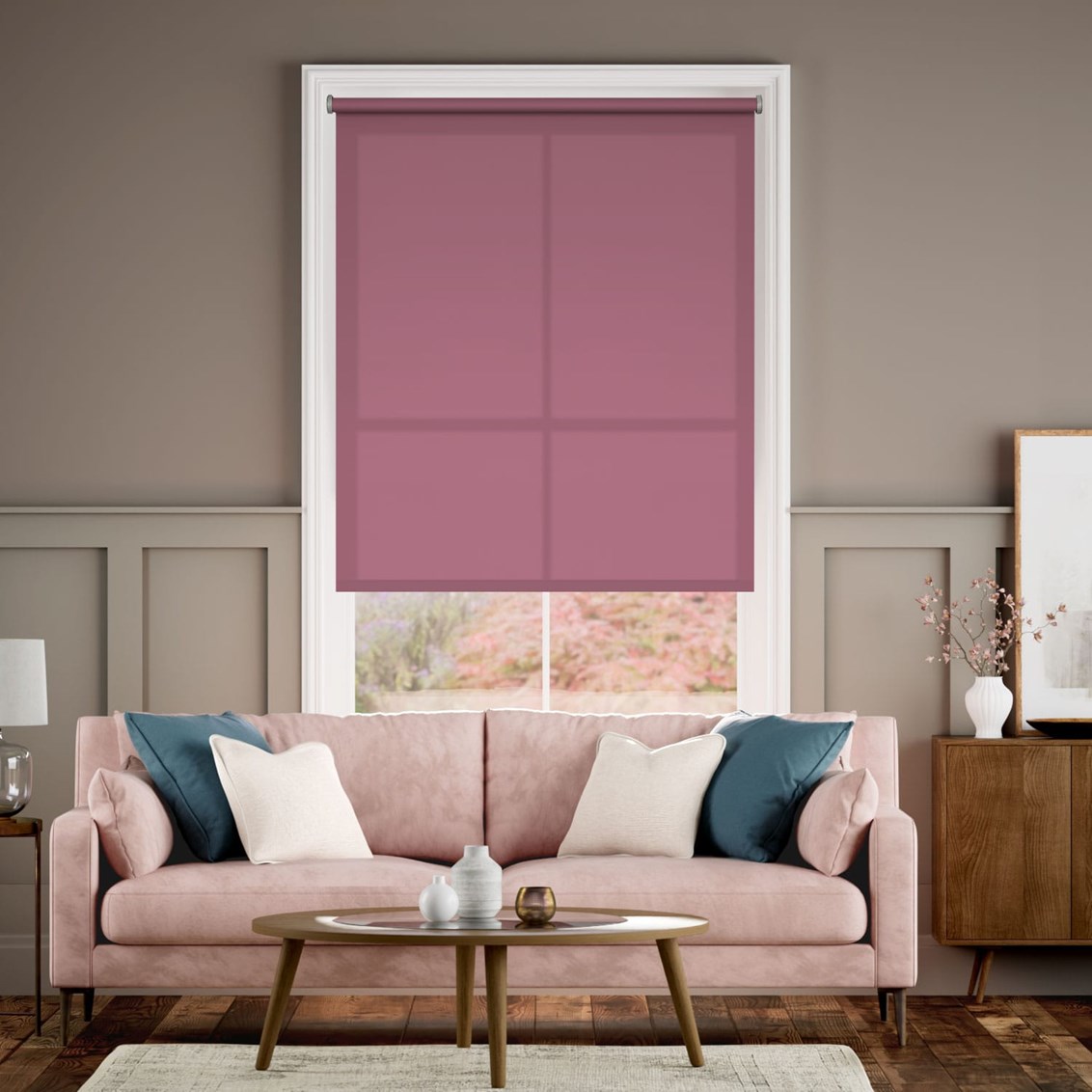 Rullgardin Elektrisk rullgardin Avalon Peony Pink