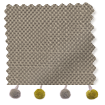 Dekorativa hissgardiner Bijou Linen Taupe & Turmeric sample image