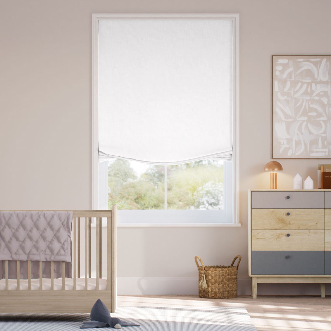 Relaxed hissgardin Bijou Linen White
