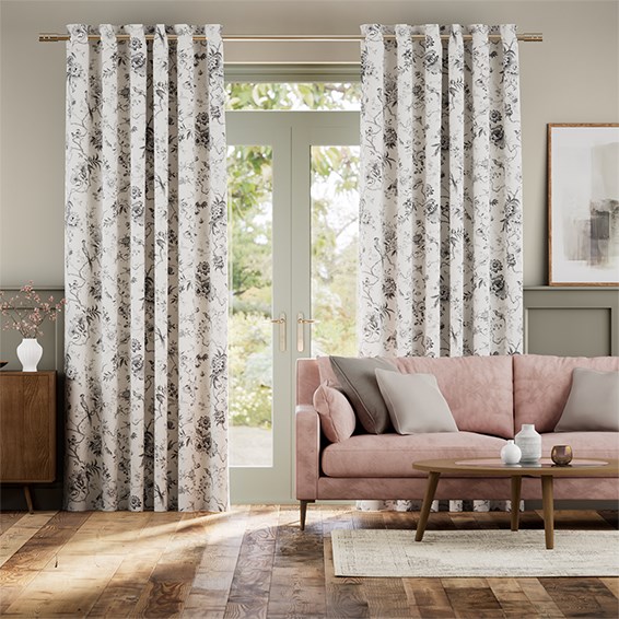 Gardiner Bird Toile Charcoal