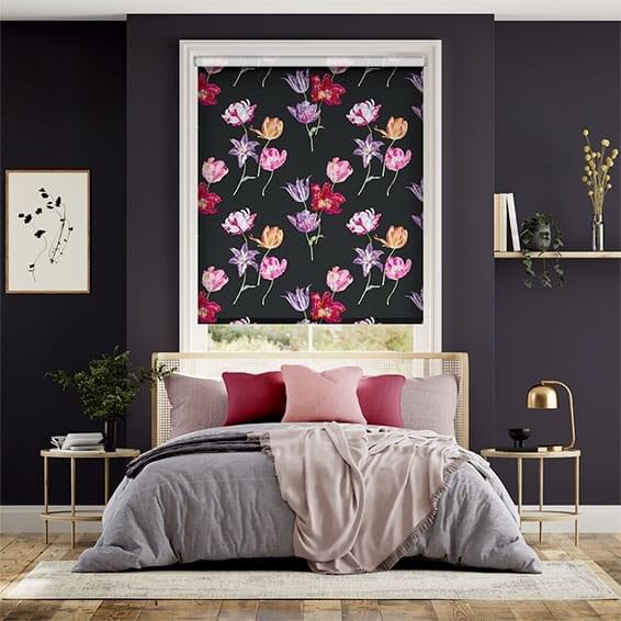 Rullgardin Twist2Fit Primavera Tulips Ebony