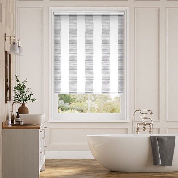 Rullgardin Splash Ceramic Stripe Clay Grey