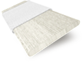 Träpersienn i konstträ Chalk White Grain & Chalk - 50mm Slat sample image