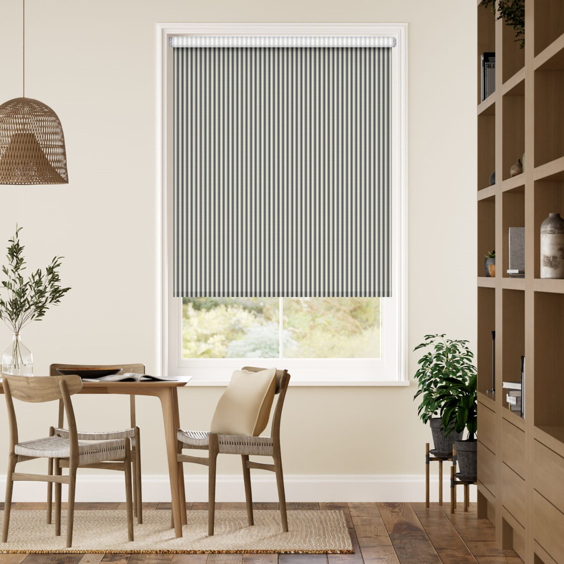 Rullgardin Chester Stripe Slate