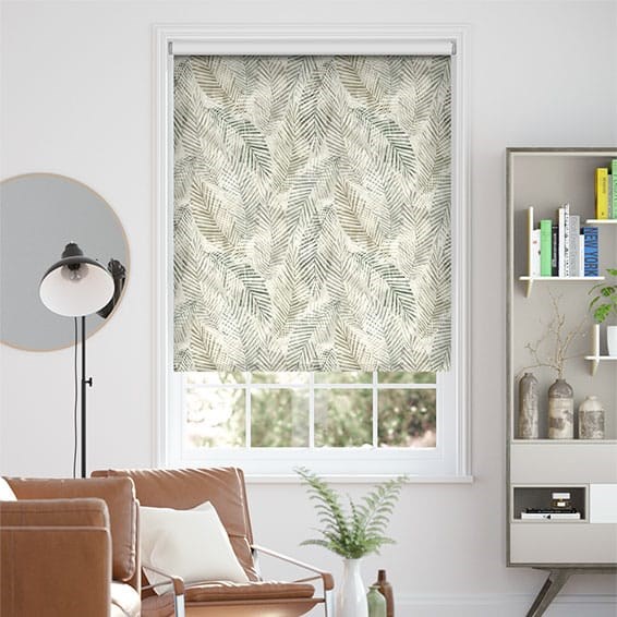 Rullgardin Choices Shadow Leaf Linen Fawn