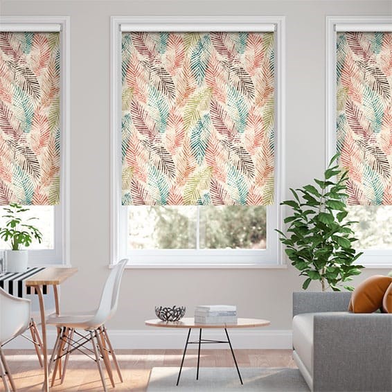Rullgardin Choices Shadow Leaf Linen Spice