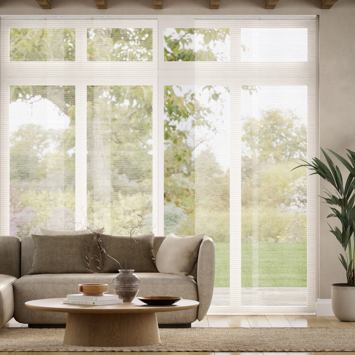 Panelgardin Cicero Voile Biscotti