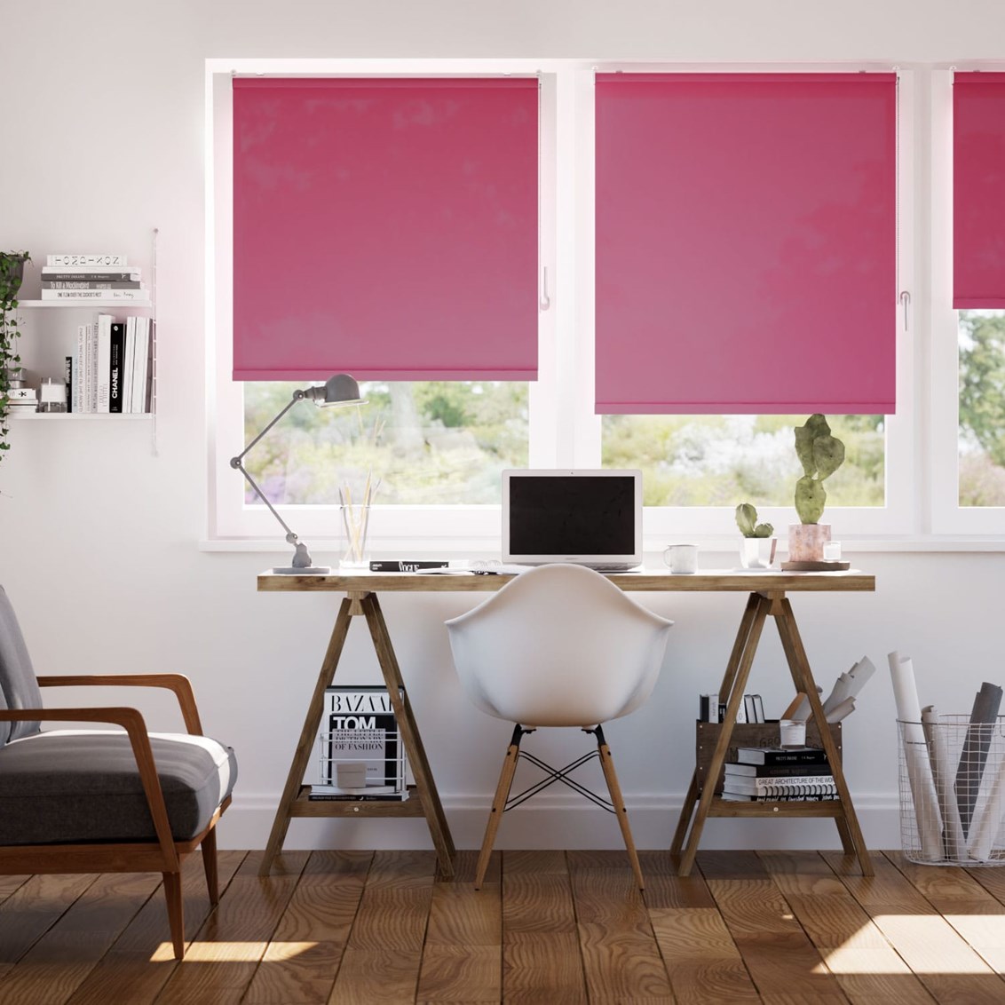 Rullgardin ClampFit Avalon Magenta