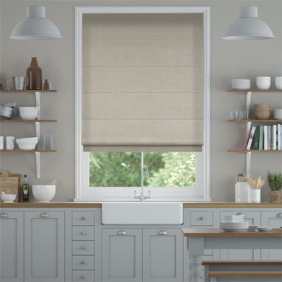 Hissgardin ClampFit Bijou Linen Grey Wash