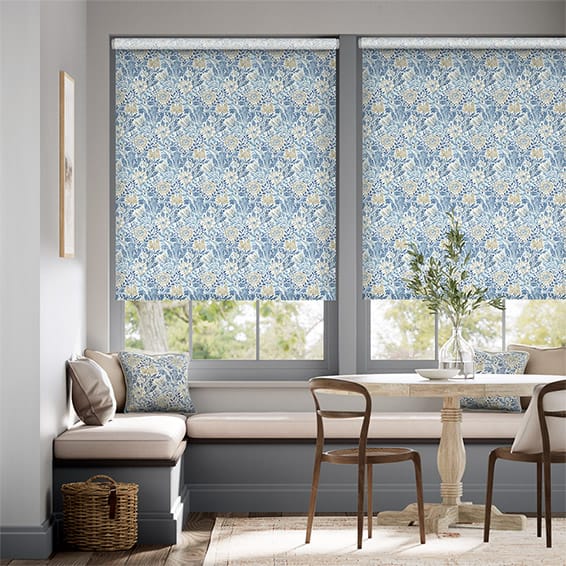 Rullgardin William Morris Compton China Blue