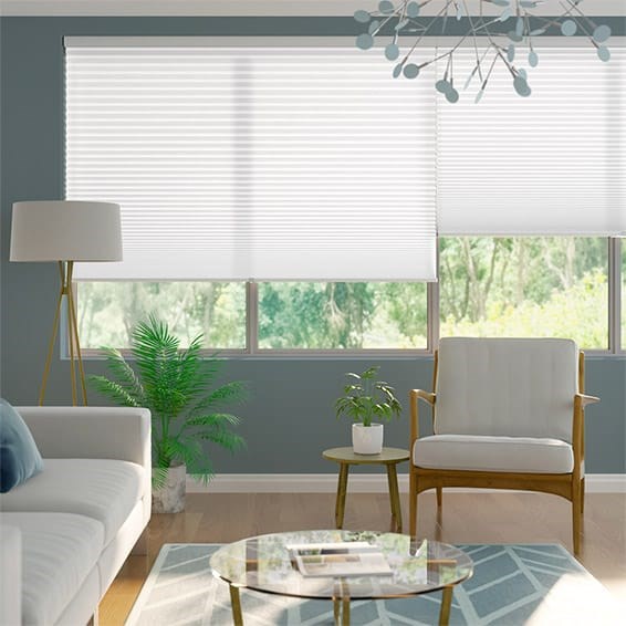 Plisségardin Cordless DuoLight-Max Cotton White