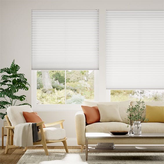 Plisségardin Double DuoLight Arctic White