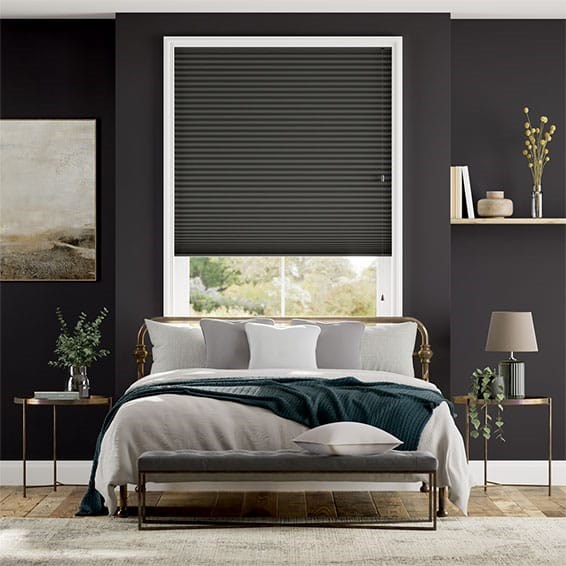 Plisségardin Double DuoShade Anthracite