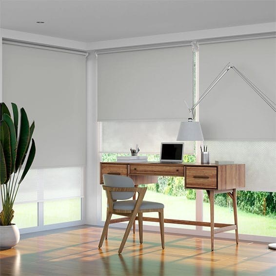 Rullgardin Double Horizon Grey