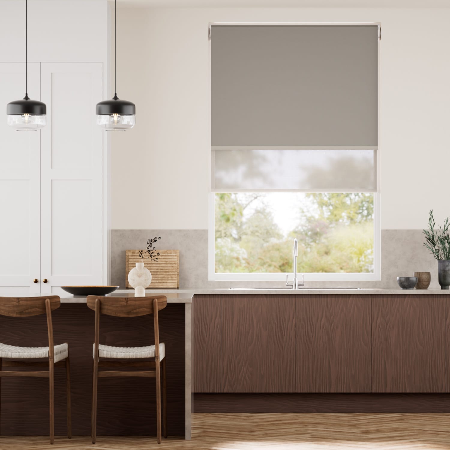 Double-rullgardin Elektrisk Atom Pebble