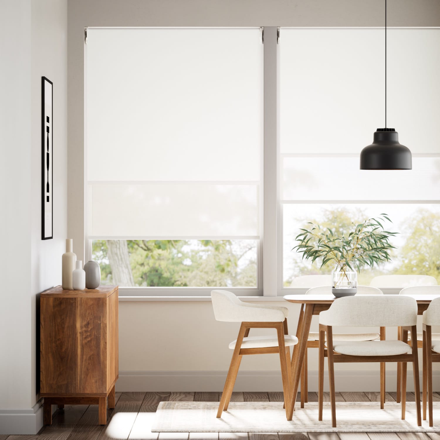 Rullgardin Double Snowdrop