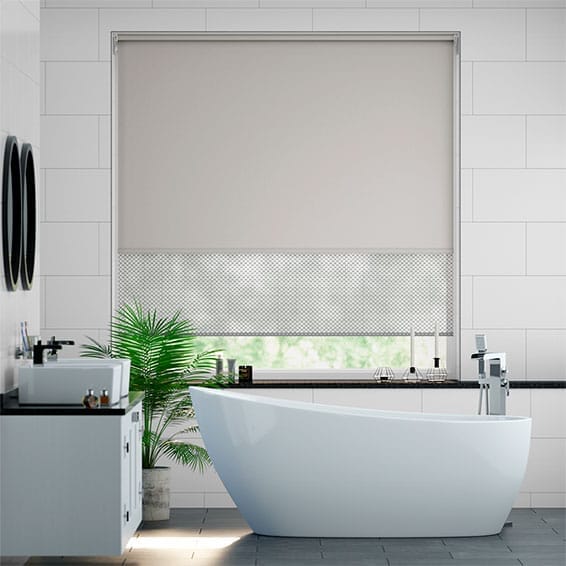 Rullgardin Double Pale Mist