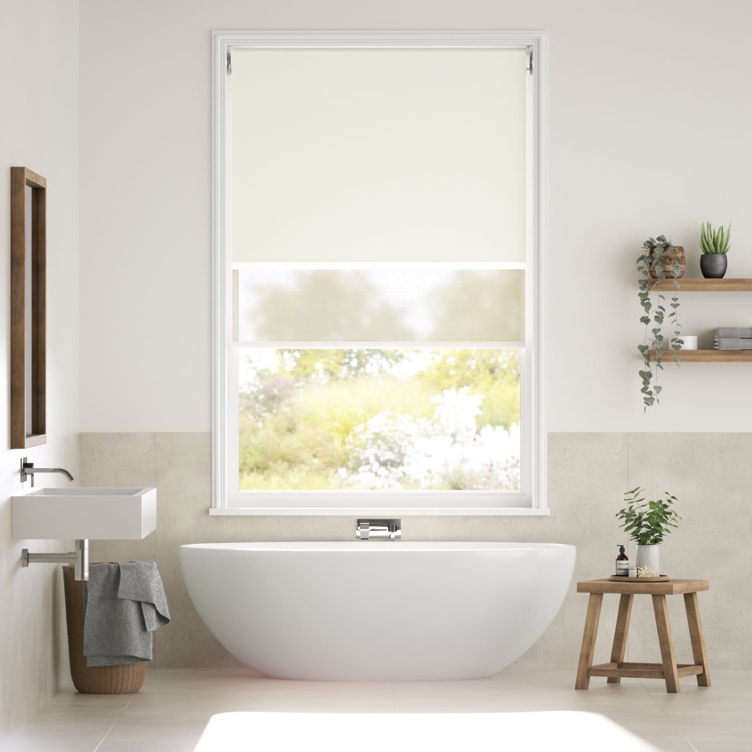 Double-rullgardin Atom Vanilla