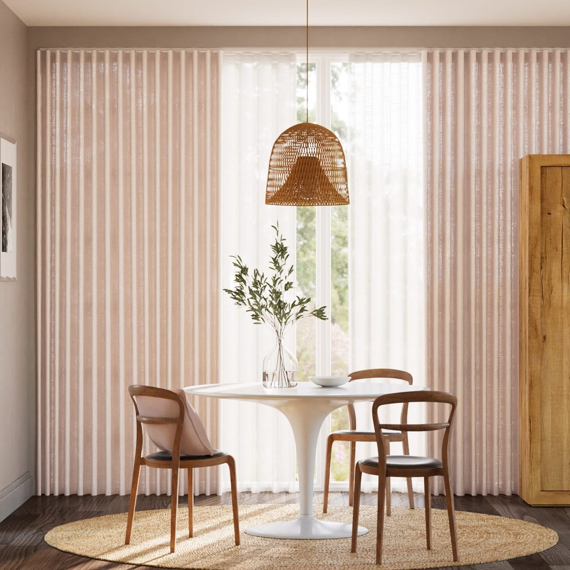 Dubbla wavegardiner Cavendish Warm Blush & Thea Voile Coconut