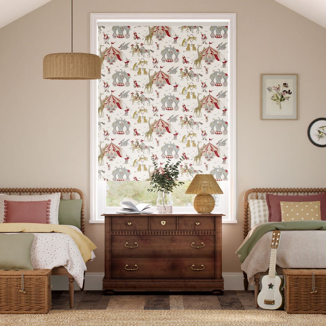Rullgardin Twist2Fit Dumbo Blackout Ivory