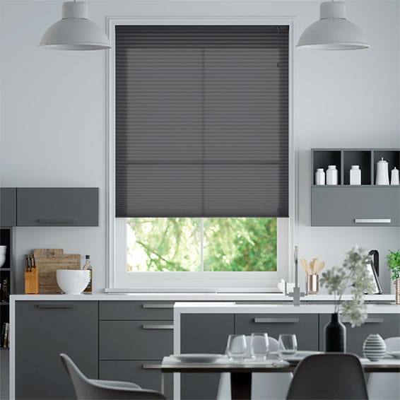 Plisségardin DuoLight Anthracite 