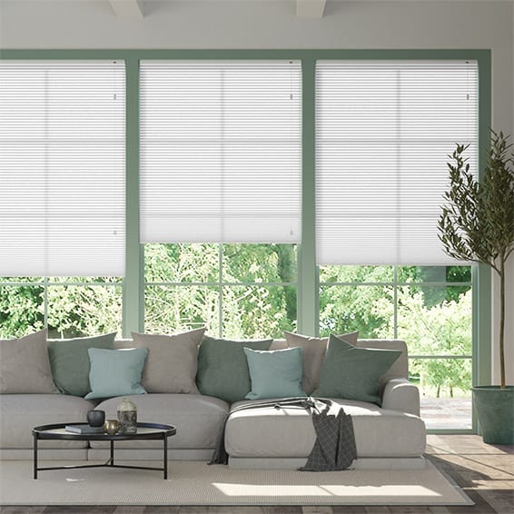 Plisségardin DuoLight Arctic White 