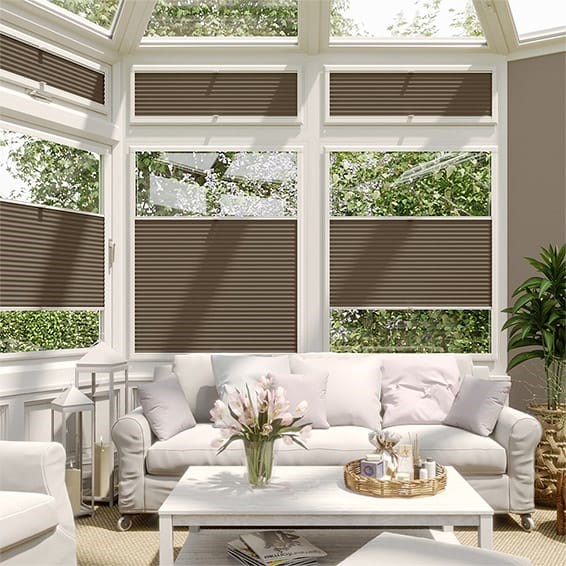 Plisségardin PerfectFIT DuoShade Chocolate