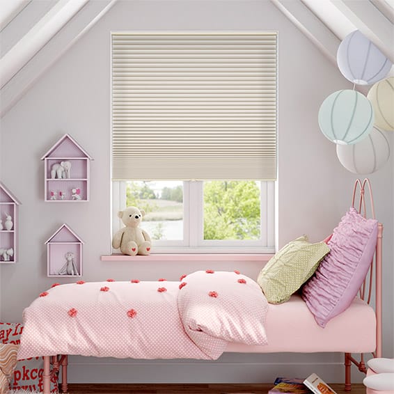 Plisségardin Cordless DuoShade Egg Shell