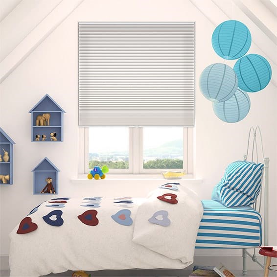 Plisségardin Cordless DuoShade Grey