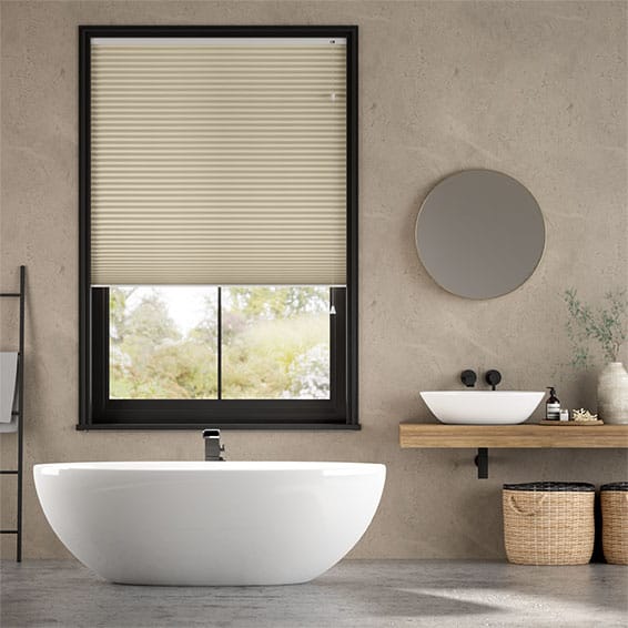 Plisségardin Click2Fit DuoShade Grain Parchment