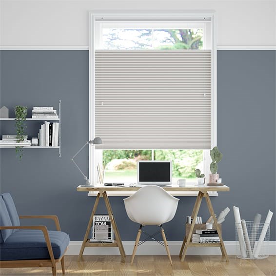 Plisségardin  Top Down/Bottom Up DuoShade Grey