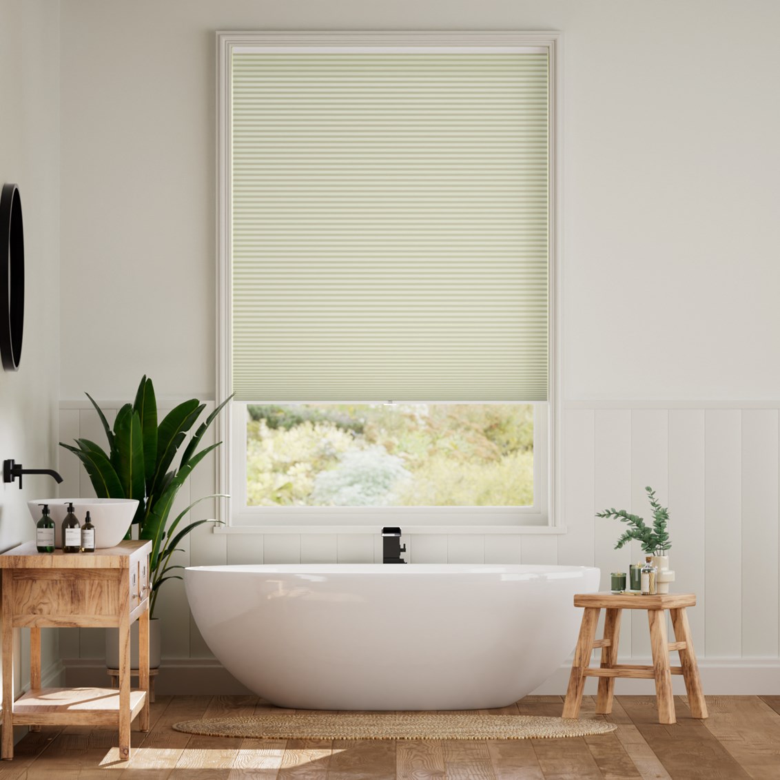 Plisségardin Elektrisk Cordless DuoShade Limoncello