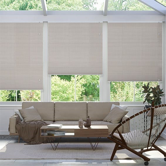 Plisségardin DuoShade Mosaic Warm Grey