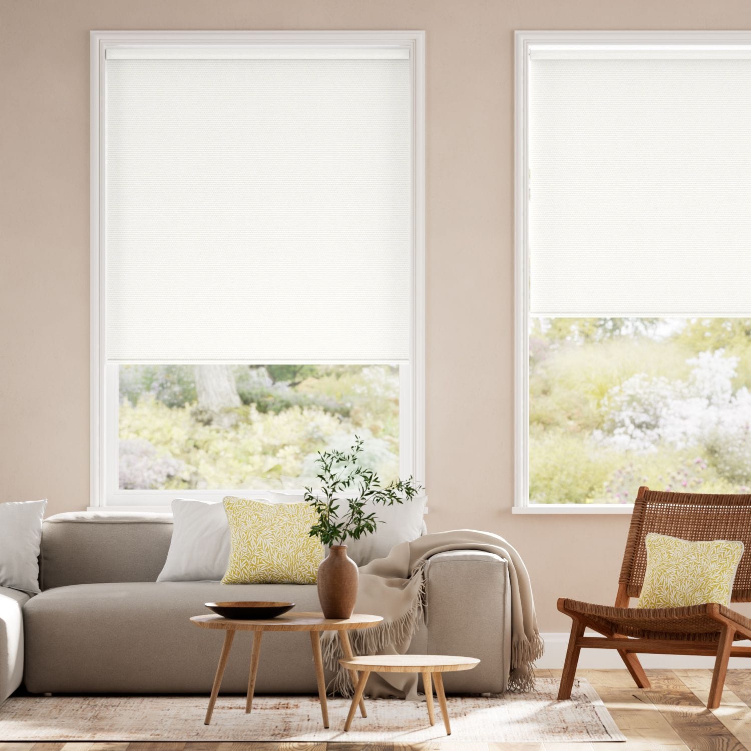 Mörkläggande Rullgardin Twist2Fit Eclipse White