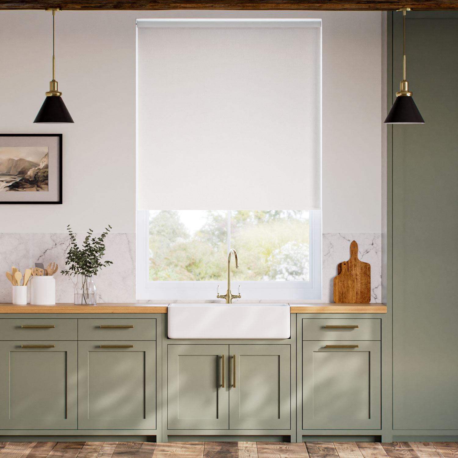 Rullgardin Choices Eco-Friendly Caro White 