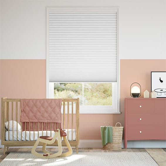 Plisségardin Elektrisk Cordless DuoShade Chalk
