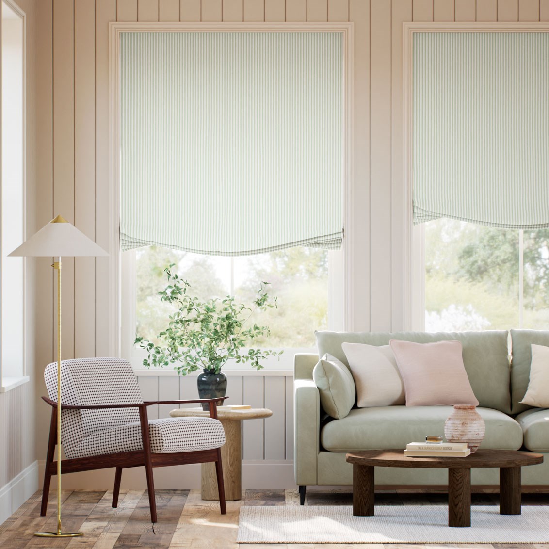 Relaxed hissgardin Ella Stripe Mint