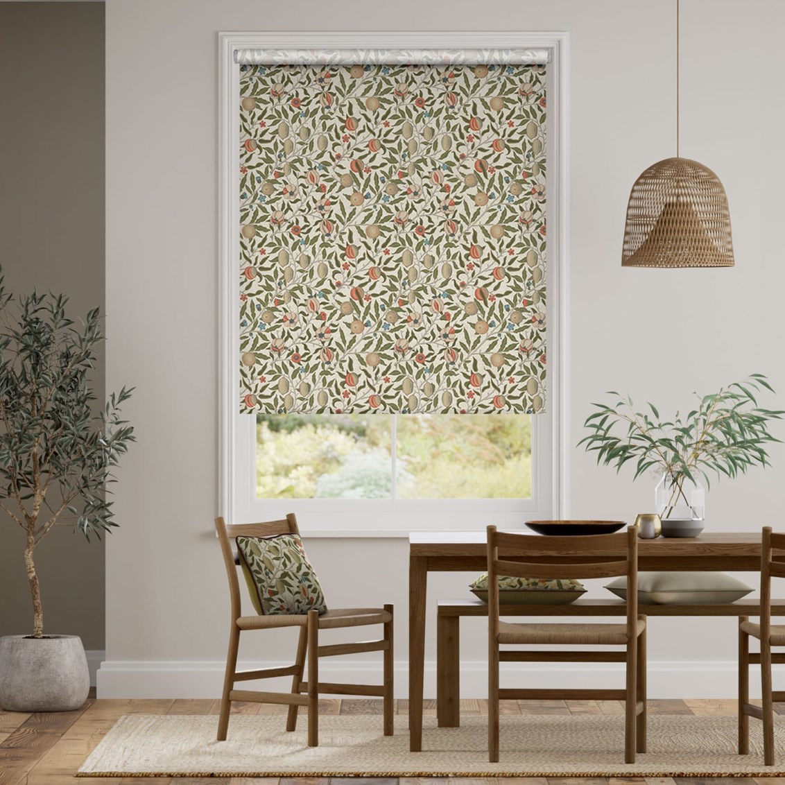 Rullgardin Twist2Fit William Morris Fruit Autumn