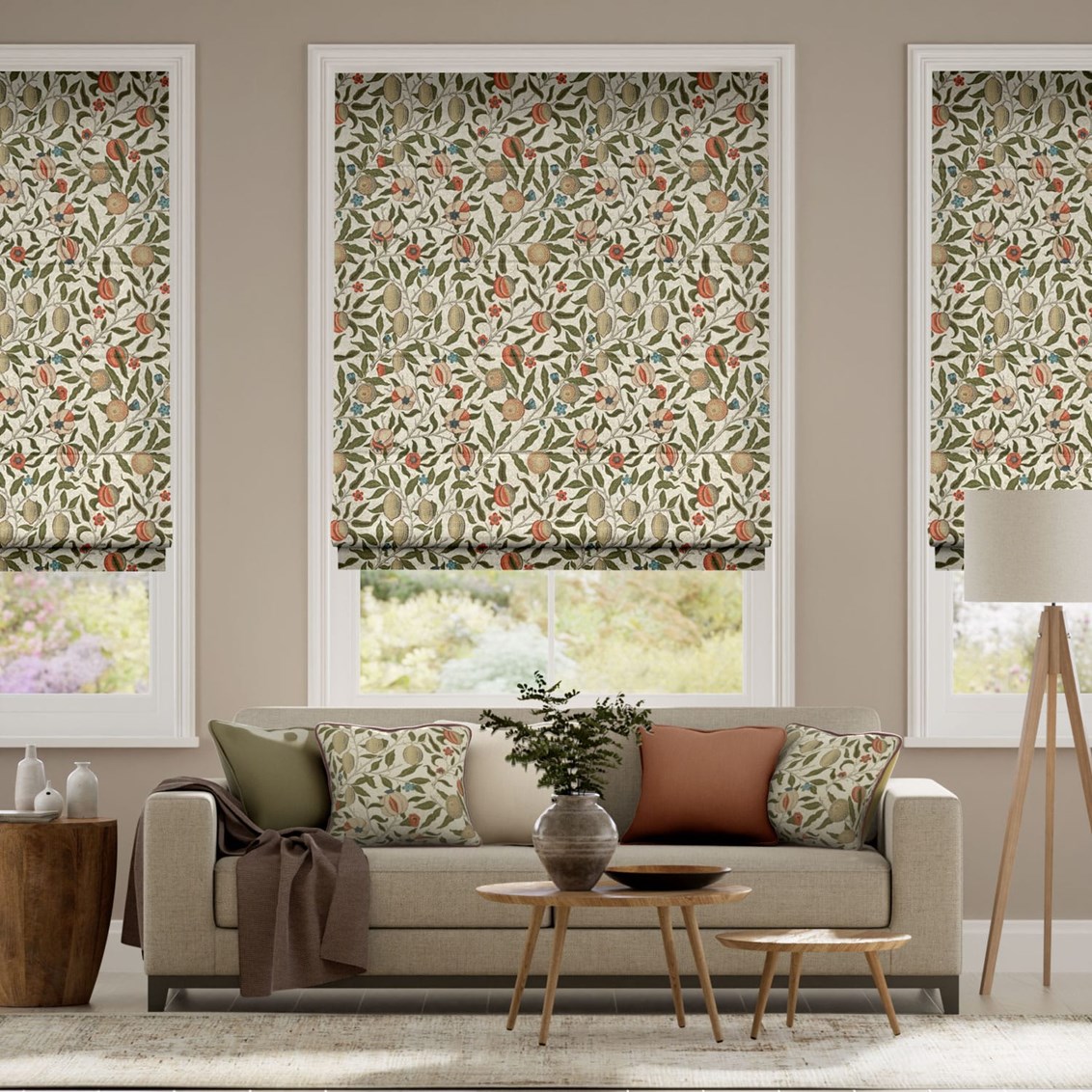 Hissgardin Click2Fit William Morris Fruit Autumn