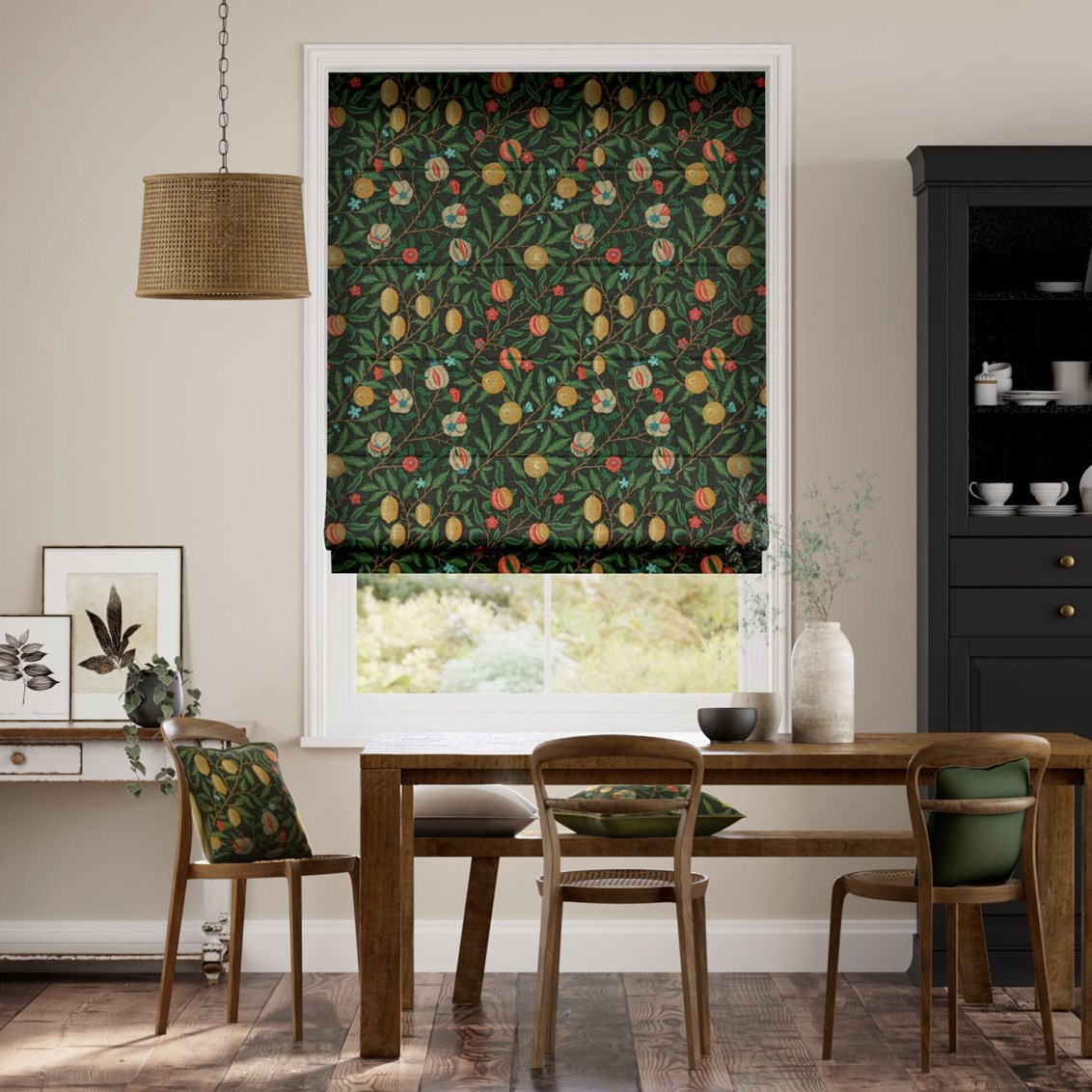 Hissgardin William Morris Fruit Ebony