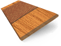 Persienn i konstträ Fruitwood & Bronze - 50 mm lameller sample image