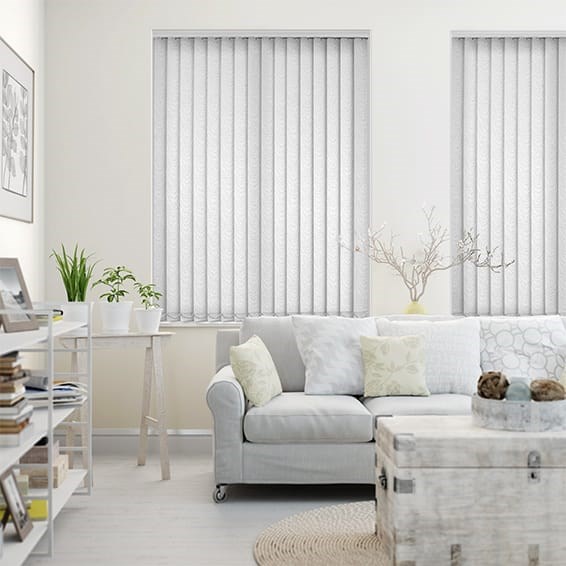 Lamellgardin Madrid Swirl White
