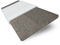 Träpersienn i konstträ Graphite Grain & Tundra - 50mm Slat sample image