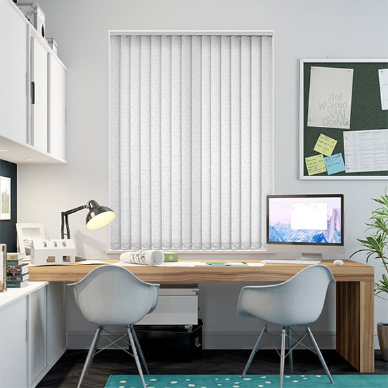 Lamellgardin Helva White