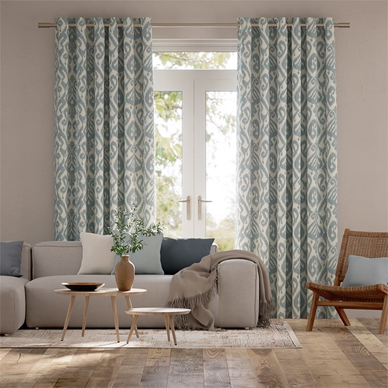 Gardiner Ikat Damask Chalk Blue