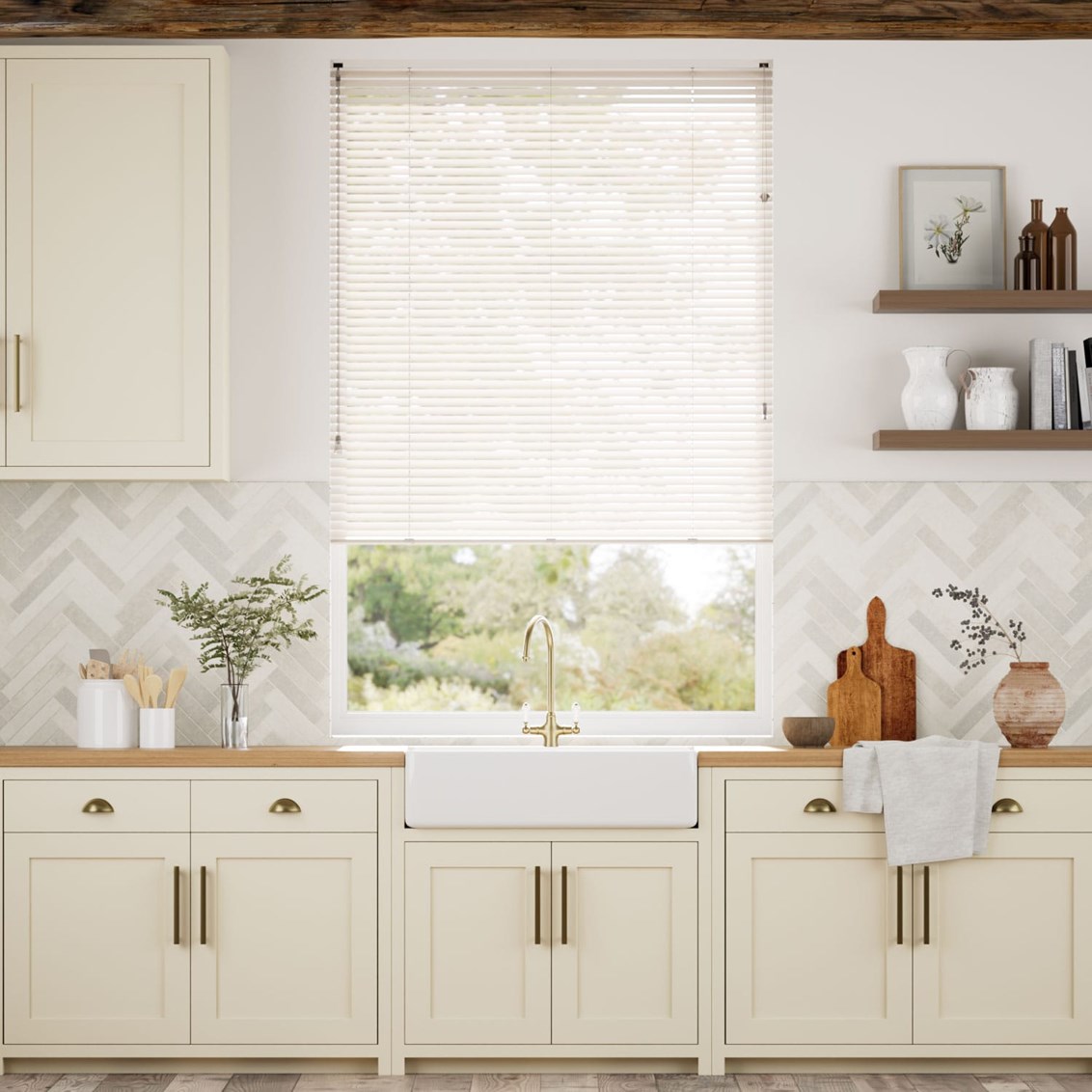 Persienner LaMode Magnolia Gloss - 25mm -lameller